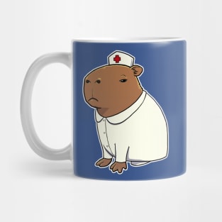 Capybara Nurse Costume Mug